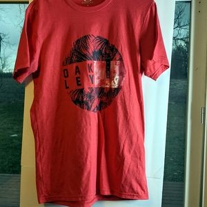 Oakley size s/p orange t-shirt